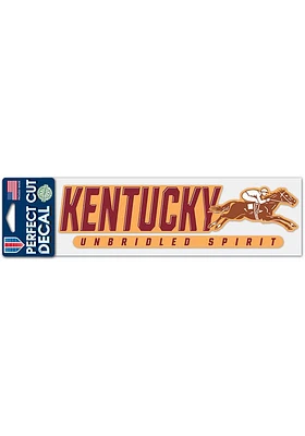 Kentucky 3x10 Unbridled Spirit Auto Decal - Red