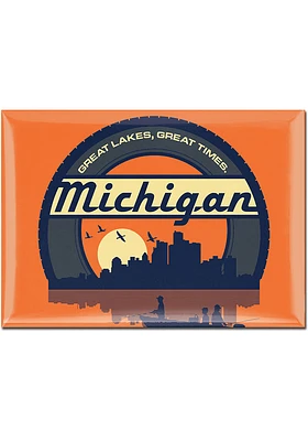 Michigan 3x4 Metal Magnet