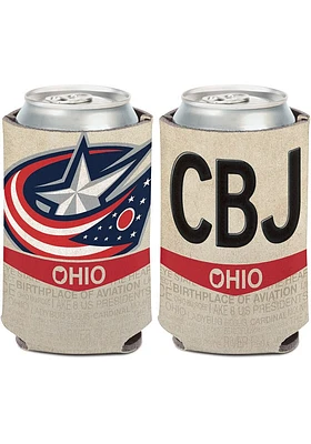 Columbus Blue Jackets State Plate Coolie