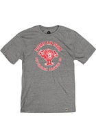 Rally Pittsburgh Grey Bottle Cap Short Sleeve Fashion T Shirt