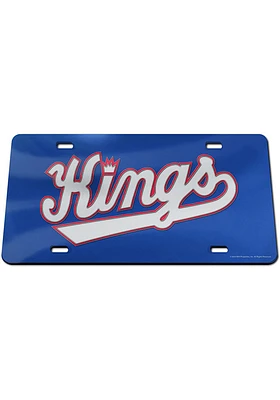 Kansas City Kings Red Inlaid Car Accessory License Plate