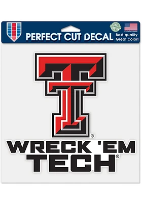 Texas Tech Red Raiders 8x8 Auto Decal
