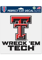 Texas Tech Red Raiders 8x8 Auto Decal