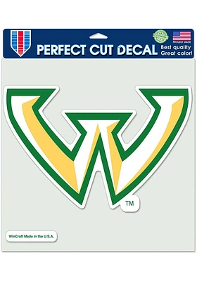 Wayne State Warriors 8x8 Auto Decal - Green