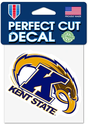 Kent State Golden Flashes 4x4 Auto Decal