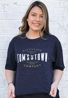 Rally Kansas City Navy Blue Toms Town Goat Logo Short Sleeve Fashion T Shirt