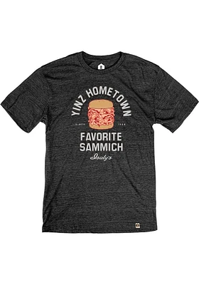 Rally Pittsburgh Black Isalys Yinz Hometown Short Sleeve Fashion T Shirt