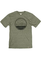 Rally Kansas City Olive Circle Skyline Short Sleeve Fashion T Shirt