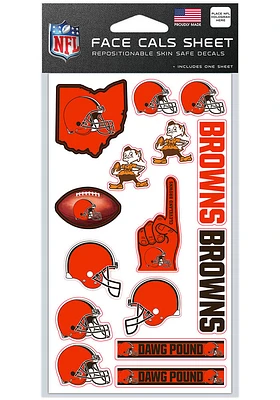 Cleveland Browns 4x7 Face Tattoo