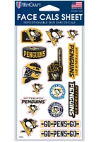 Pittsburgh Penguins 4x7 Face Tattoo