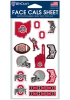 Ohio State Buckeyes 4x7 Face Tattoo