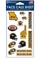 Missouri Tigers 4x7 Face Tattoo