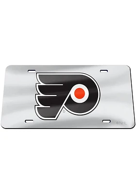 Philadelphia Flyers Silver Team Logo Silver Car Accessory License Plate