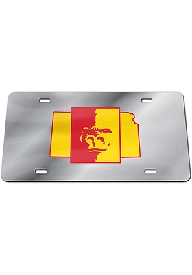 Pitt State Gorillas Silver Team Logo Silver Car Accessory License Plate