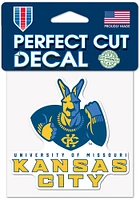 UMKC Roos 4x4 Auto Decal - Blue