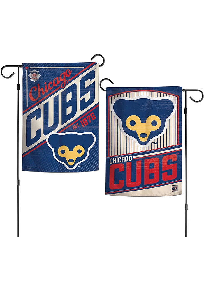 Chicago Cubs Cooperstown Garden Flag - Blue