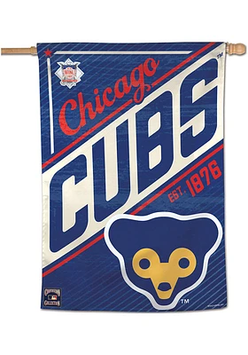 Chicago Cubs 28x40 Cooperstown Banner - Blue