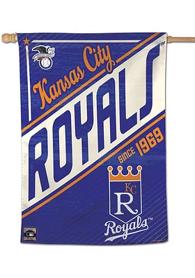Kansas City Royals 28x40 Cooperstown Banner - Blue