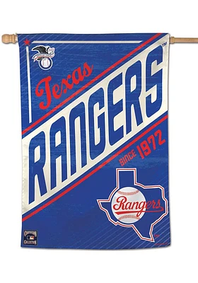 Texas Rangers 28x40 Cooperstown Banner - Blue