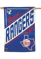Texas Rangers 28x40 Cooperstown Banner - Blue