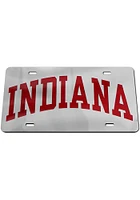 Indiana Hoosiers Silver Team Logo Silver Car Accessory License Plate