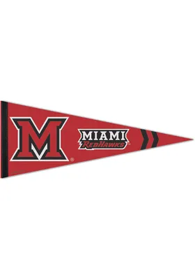 Miami RedHawks 12X30 Premuim Pennant