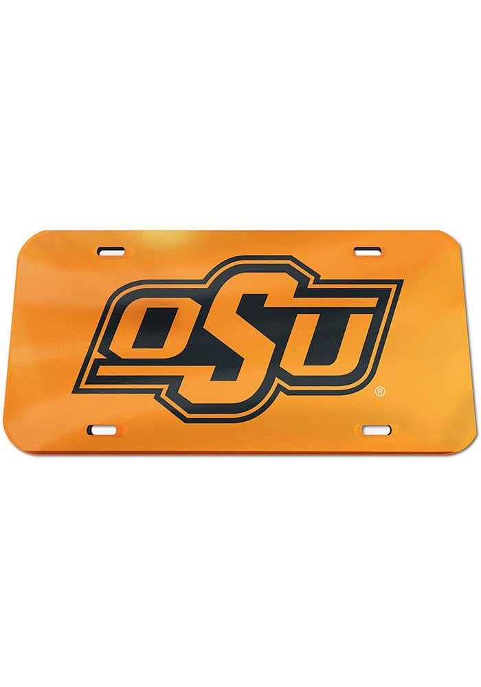 Oklahoma State Cowboys Orange Classic Car Accessory License Plate