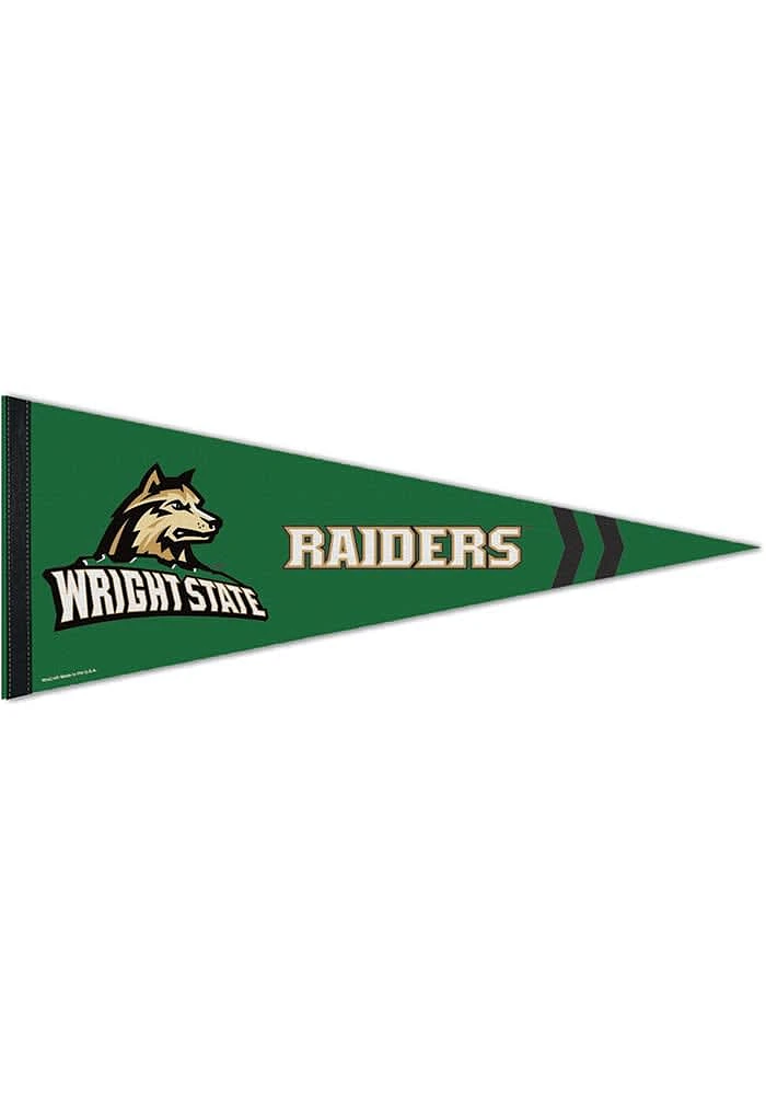 Wright State Raiders 12X30 Premuim Pennant - Green