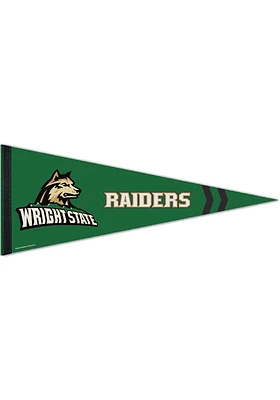 Wright State Raiders 12X30 Premuim Pennant - Green