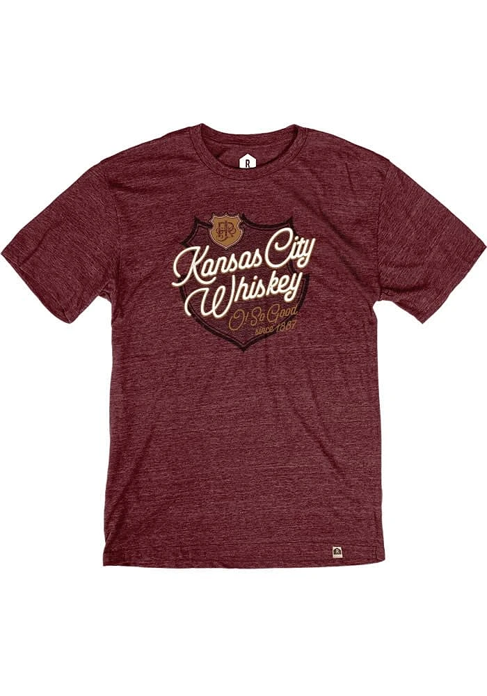 Rally Kansas City Maroon Extra Fine Short Sleeve Fashion T Shirt