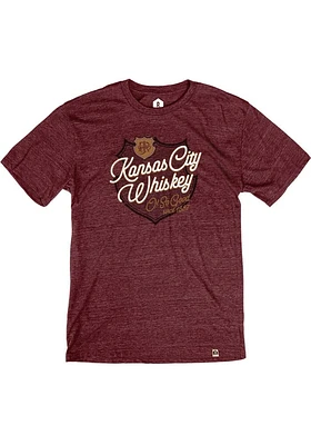 Rally Kansas City Maroon Extra Fine Short Sleeve Fashion T Shirt