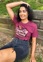 Rally Kansas City Maroon Extra Fine Short Sleeve Fashion T Shirt