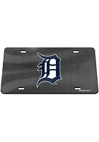 Detroit Tigers Grey Carbon Fiber Car Accessory License Plate