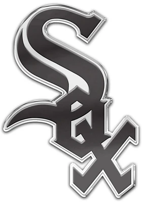 Chicago White Sox Logo Auto Badge Logo Style Car Emblem - Black