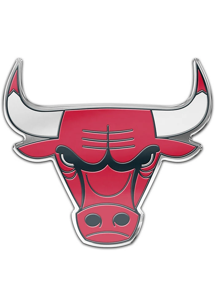 Chicago Bulls Auto Badge Design Car Emblem - Red
