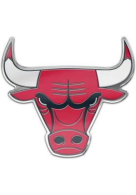 Chicago Bulls Auto Badge Design Car Emblem - Red