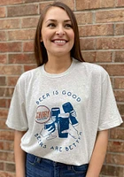Rally St Louis Oatmeal Beer Is Good Short Sleeve Fashion T Shirt