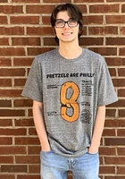 Rally Philadelphia Grey Pretzels Are Philly Short Sleeve Fashion T Shirt