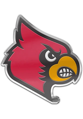 Louisville Cardinals Auto Badge Car Emblem - Red