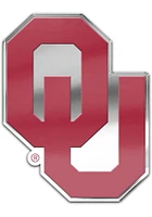 Oklahoma Sooners Auto Badge Car Emblem - Red