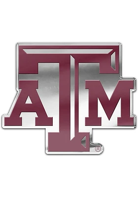 Texas A&M Aggies Auto Badge Car Emblem - Maroon