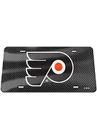 Philadelphia Flyers Grey Carbon Fiber Car Accessory License Plate