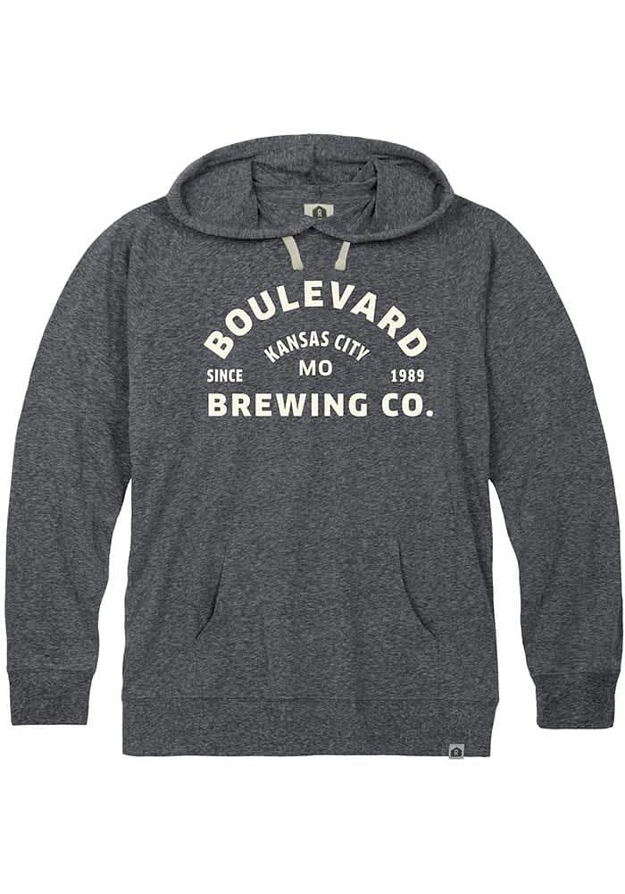 Rally Kansas City Mens Navy Blue Boulevard Long Sleeve Hoodie