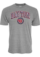 Dayton Flyers Grey Arch Short Sleeve Fashion T Shirt