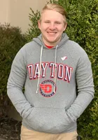 Dayton Flyers Mens Grey Arch Fashion Hood