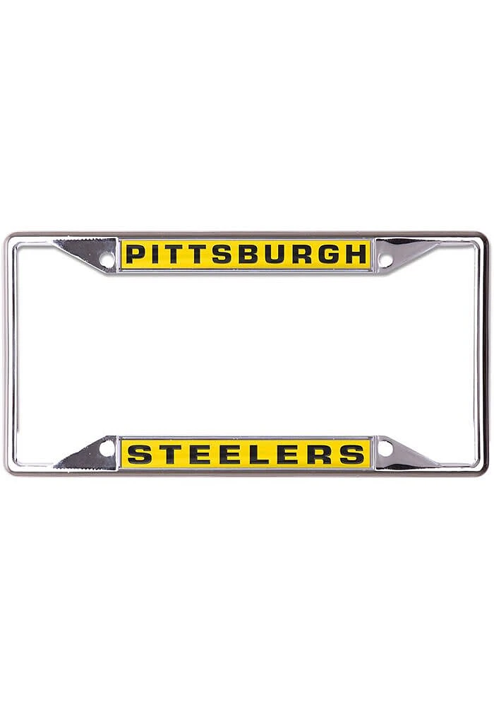 Pittsburgh Steelers Metallic Inlaid License Plate Frame - Yellow