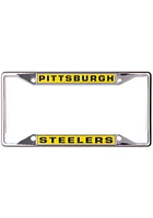 Pittsburgh Steelers Metallic Inlaid License Plate Frame - Yellow