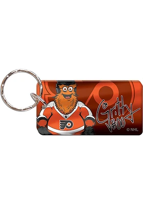 Philadelphia Flyers Gritty Metal Keychain - Orange