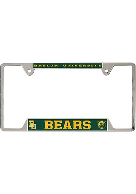 Baylor Bears Metal License Plate Frame - Green