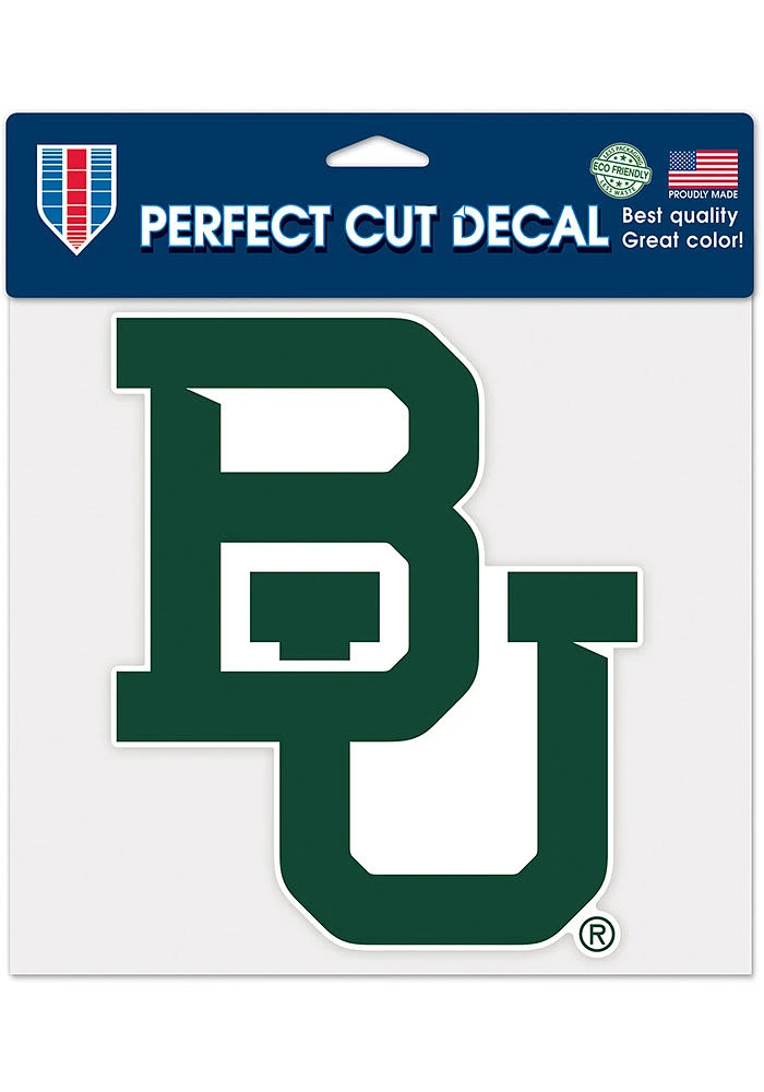 Baylor Bears 8x8 Auto Decal - Green